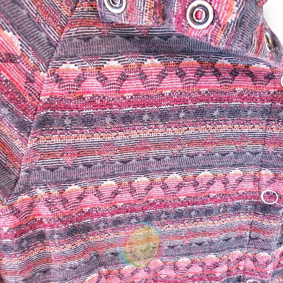 Woolrich Sweater Jacket Womens M Southwestern Aztec Print Shacket Vintage Style - Picture 6 of 11